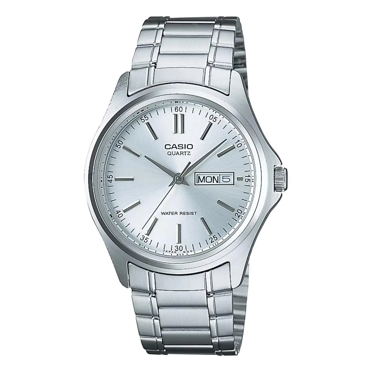 Men’s Silver Dial Analog Watch Steel Bracelet - MTP-1239D-7A by Casio