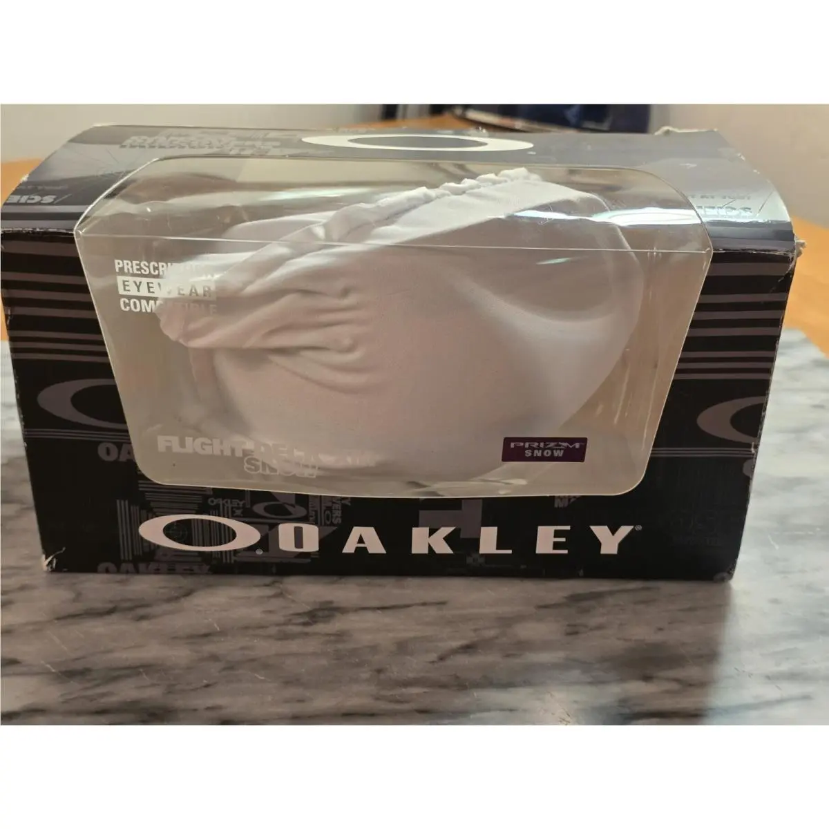 Nos Oakley Flight Deck XM Snow Goggles Matte Black / Prizm Black