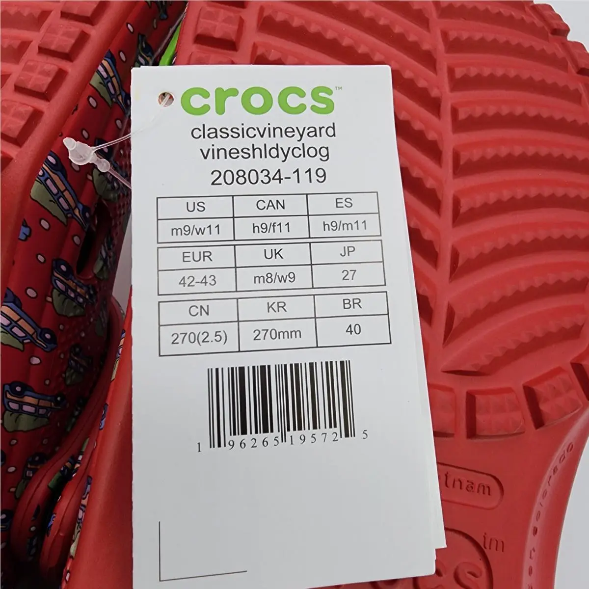 Crocs shoes - Red (UPC: 196265195596) 7