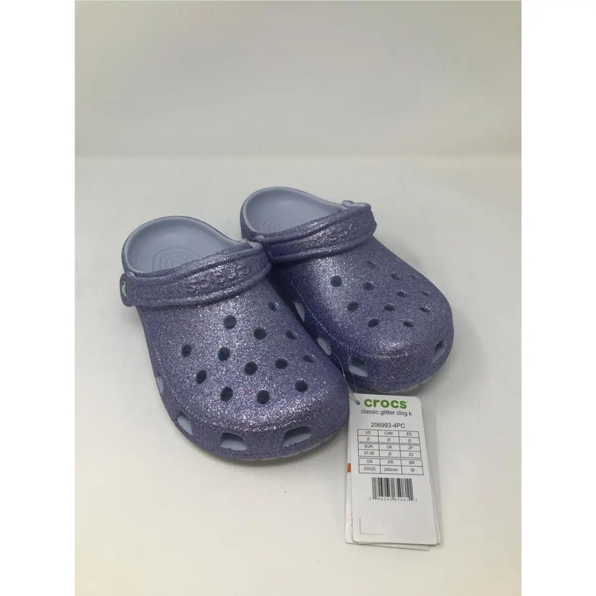 Crocs Kids Classic Glitter Clogs 5 Big Kid