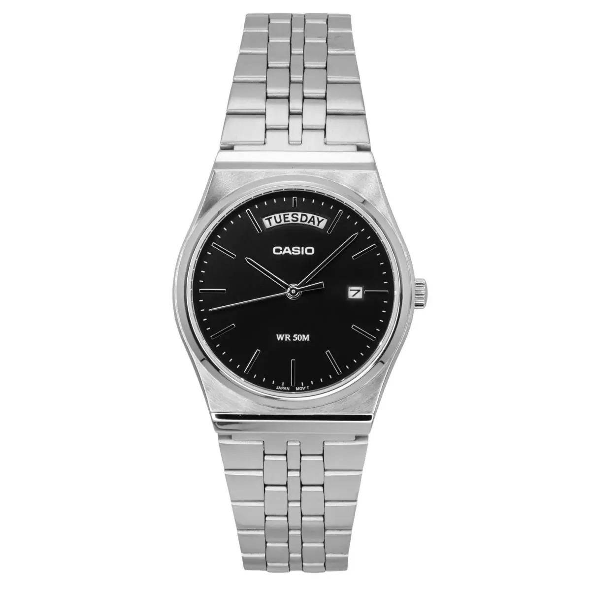 Casio Standard Black Dial Stainless Steel Quartz MTP-B146D-1AV Men`s Watch