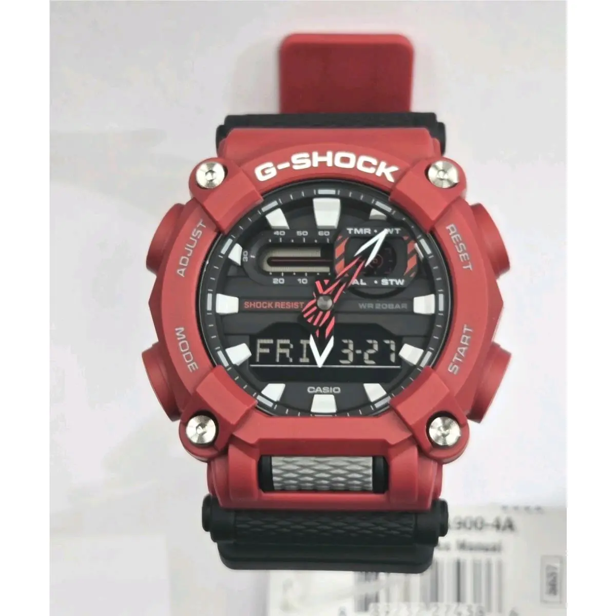 G Shock Ana Dig Red GA900 GA900-4 Red Black W/ Box GA-900 by Casio