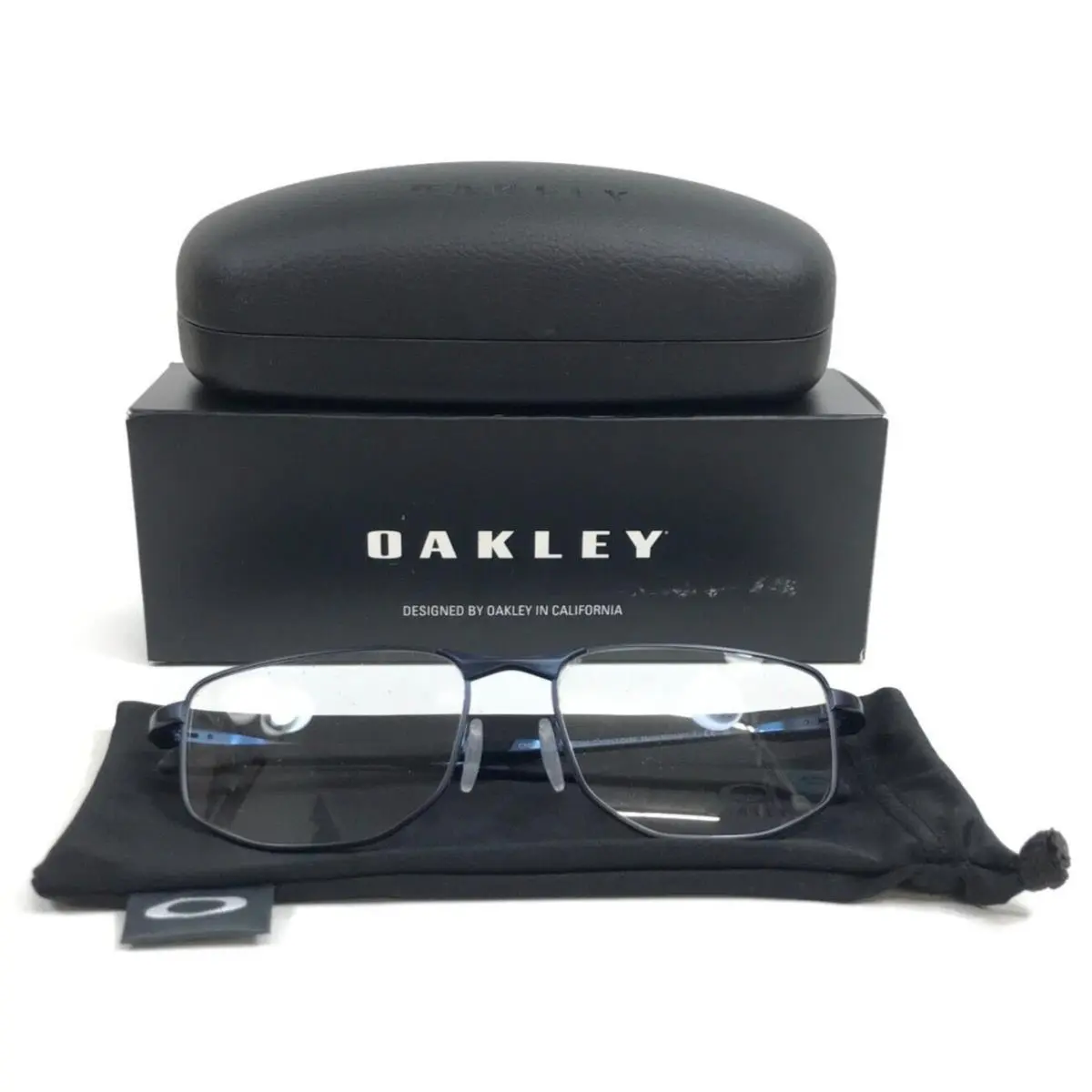 Oakley Eyeglasses Frames Addams OX3012-0456 Matte Midnight Rectangle 56-18-140