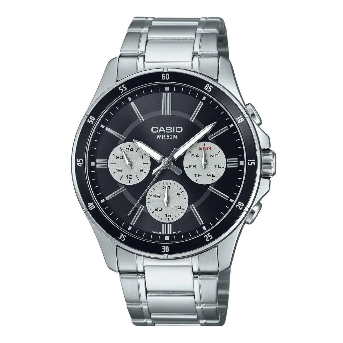 Casio Standard Analog Black Dial Sports Quartz MTP-1374D-1A3V Men`s Watch