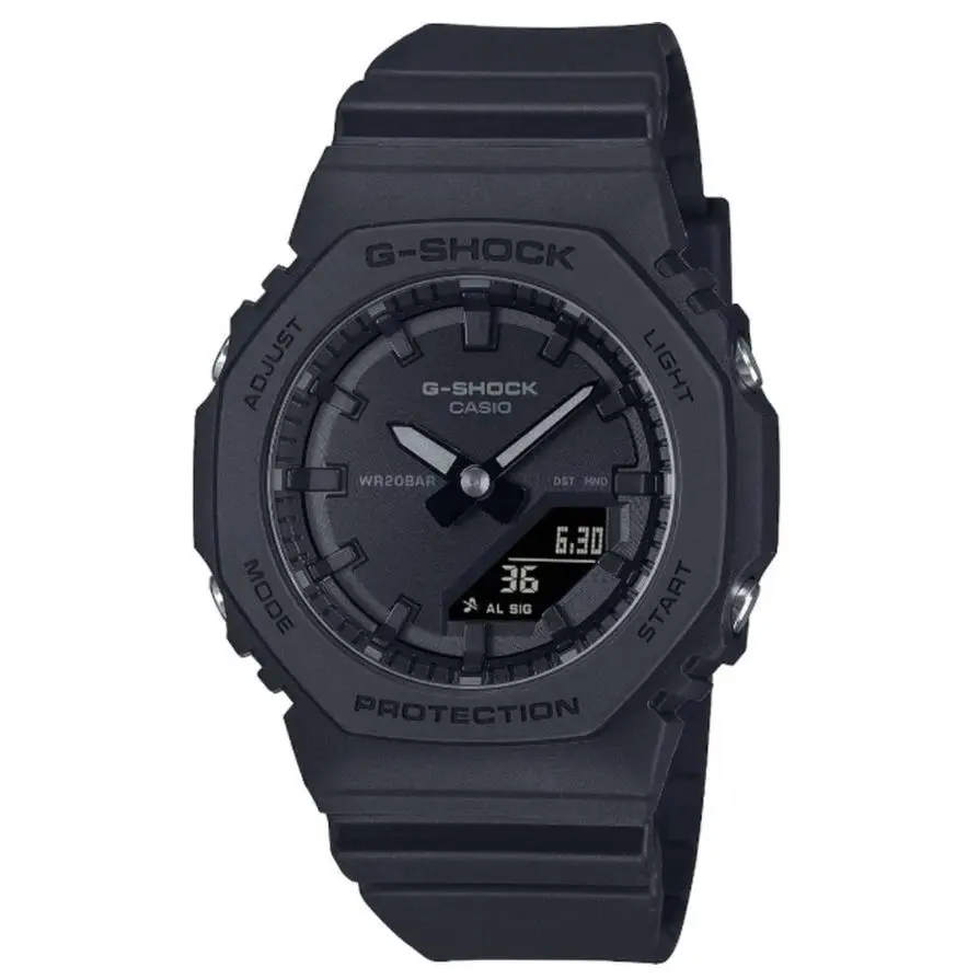 G-shock Small Analog/digital Black Resin Watch GMAP-2100BB-1A by Casio