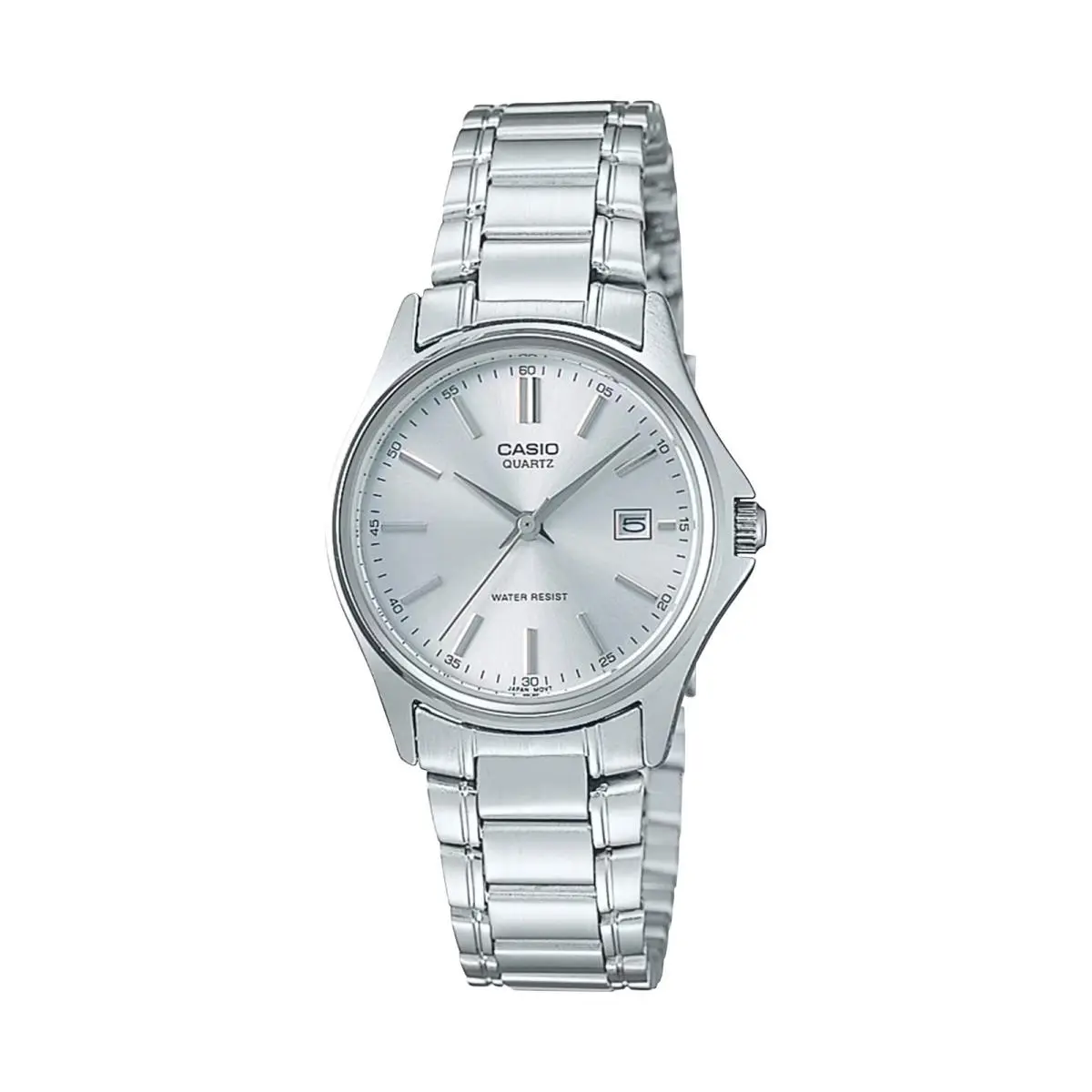 Women’s Silver Dial Analog Watch with Stainless Steel Bracelet by Casio