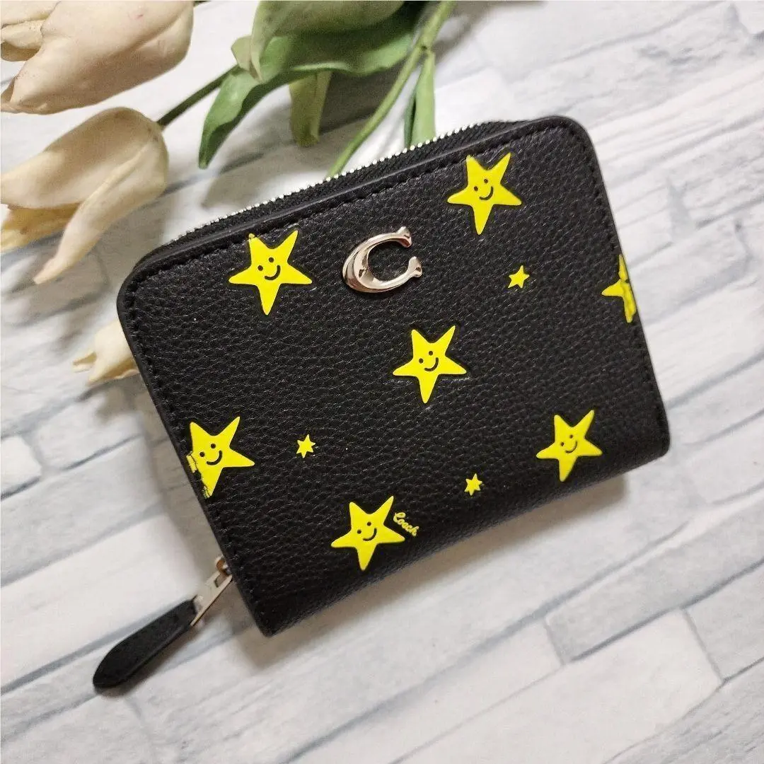 Cosmic Collection Billfold Wallet with Star Print CN611 Outlet W/box by Coach