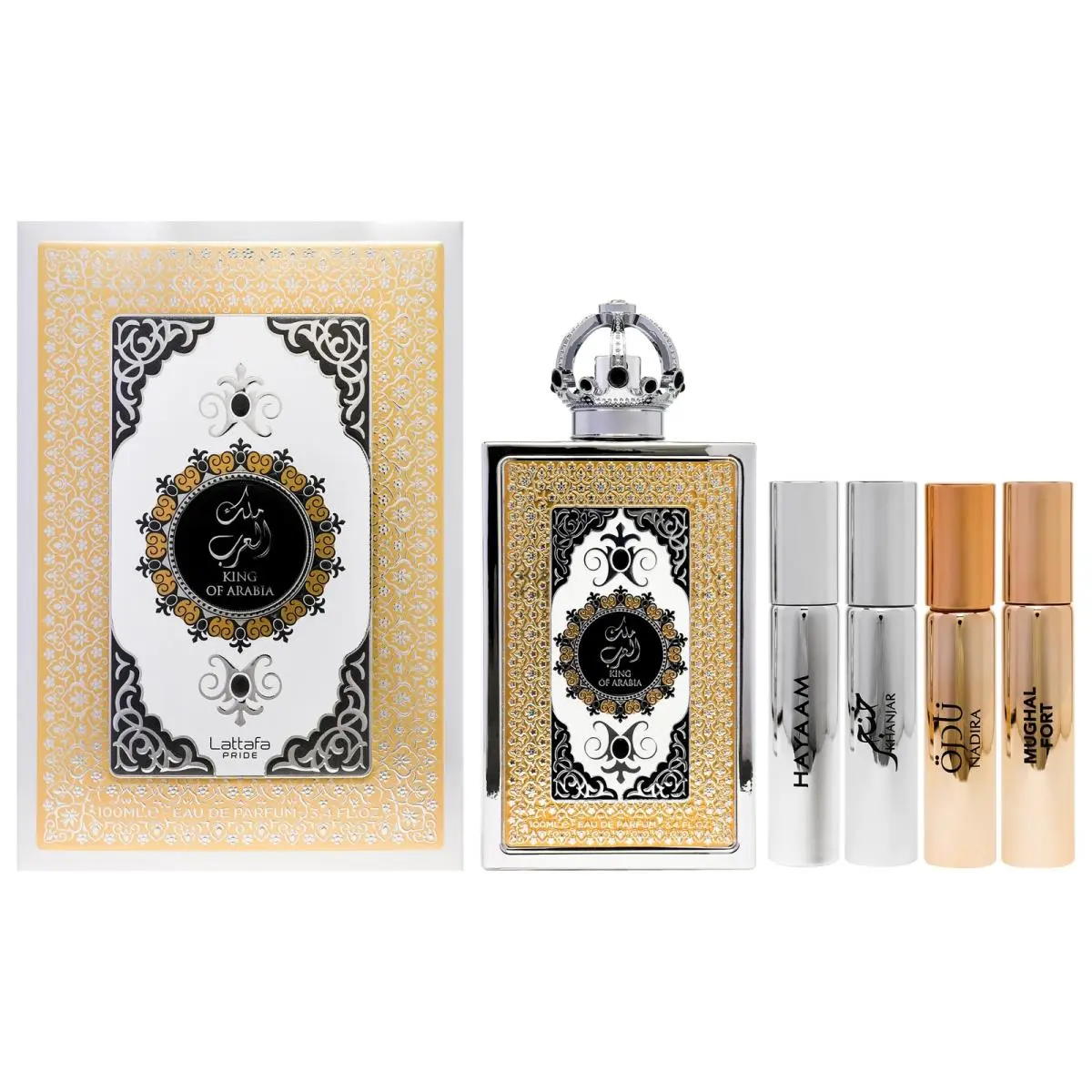 2 Pack Pride - King of Arabia  For Men - 3.4 oz Edp Spray by Lattafa