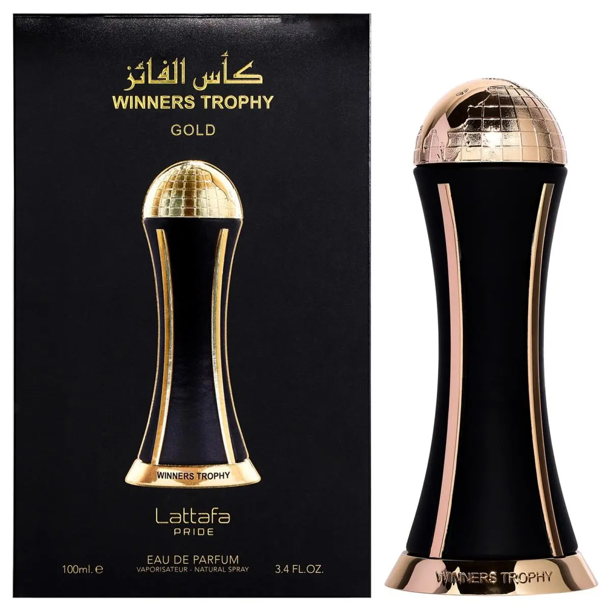 3 Pack Pride - Winners Trophy Gold  For Men - 3.4 oz Edp Spray by Lattafa