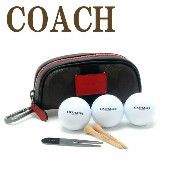 Monogram Golf Kit 3 Balls 2 Tees Divot C4267 by Coach