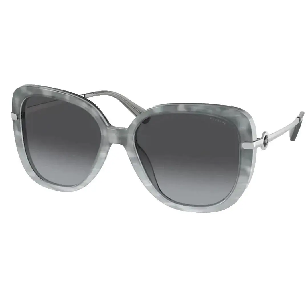 HC8320 56518G 55MM Grey Tortoise Gradient/grey Gradient Square Sunglasses by Coach