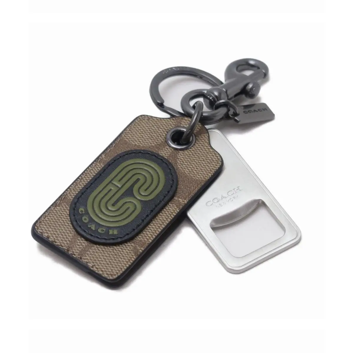 Signature C Logo Unisex Bottle Opener Keyring Bag Charm CC023 by Coach