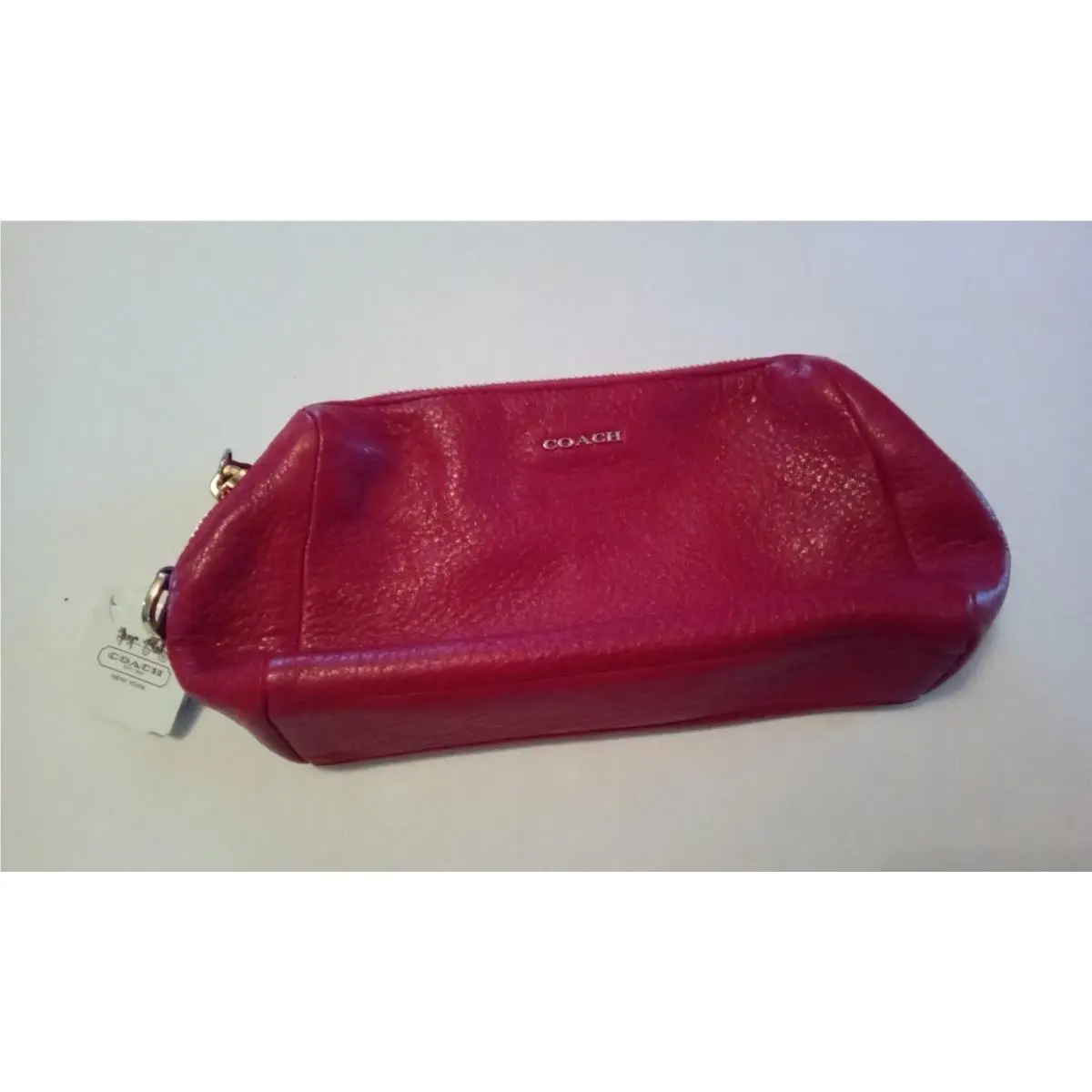 Red Leather Clutch Purse. Tags by Coach