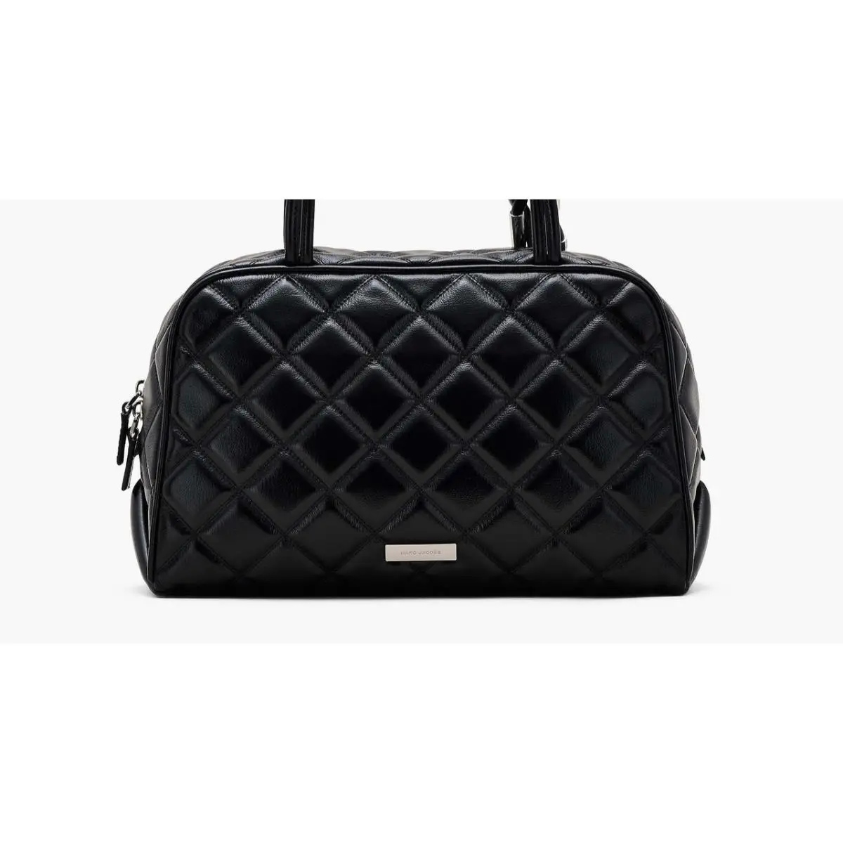 The Quilted Leather Dual Satchel Bag Black MK0260102 by Marc Jacobs