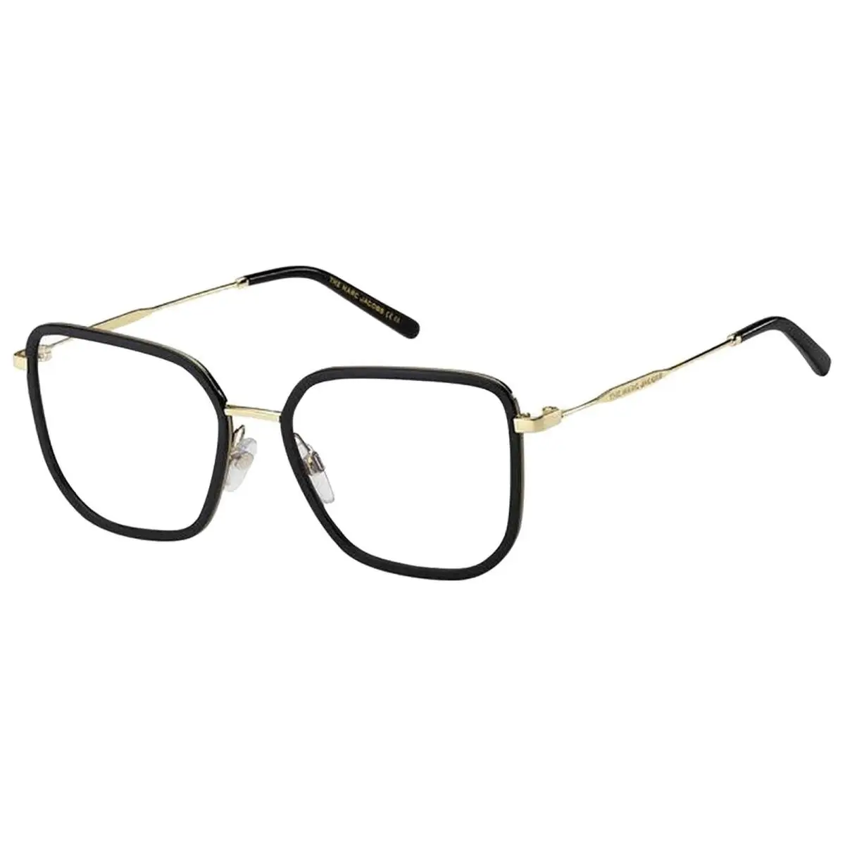 Women`s Black Square Eyeglasses w/ Slim Temples - MARC537-0807-17 by Marc Jacobs