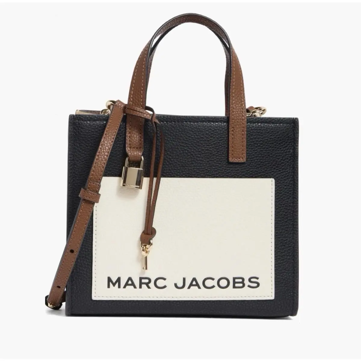 Mini Grind Color Block Tote Purse Crossbody Bag by Marc Jacobs