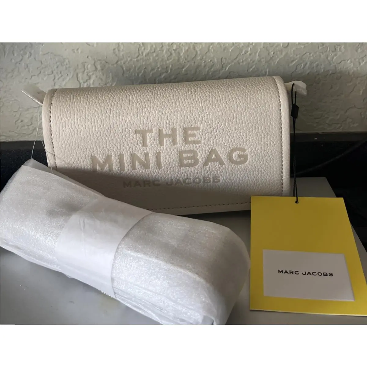 White Leather The Mini Bag by Marc Jacobs