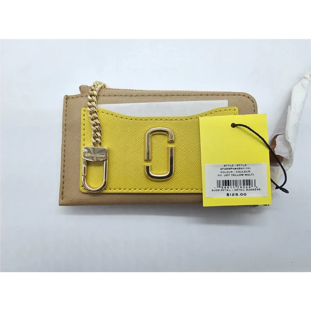 Marc Jacobs Utility Snapshot Top Zip Multi Wallet Yellow JL26024