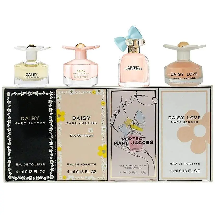 Women 4Pcs Mini Set 4 ml Daisy Eau So Fresh Love 5 ml Perfect by Marc Jacobs