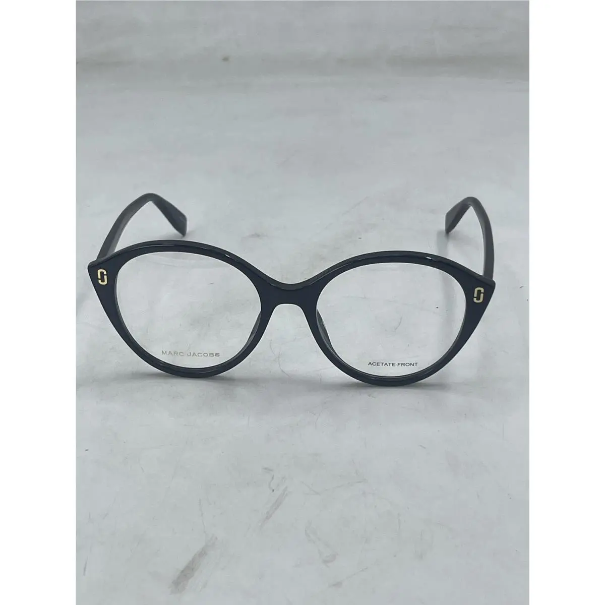 Women`s Cat Eye Eyeglass Frames Black with Demo Lens by Marc Jacobs
