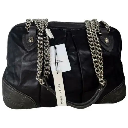 Quilted Pleated Bowler Calf Leather Shoulder Bag by Marc Jacobs