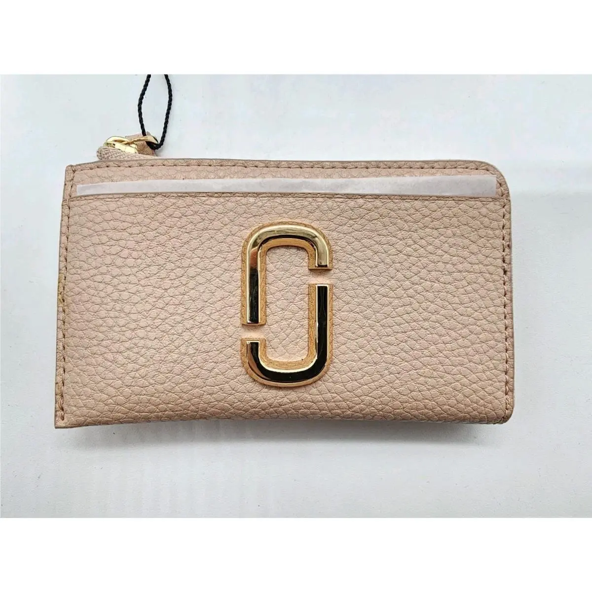 Marc Jacobs The Top Pebbled Leather Zip Wallet Rose JL26024