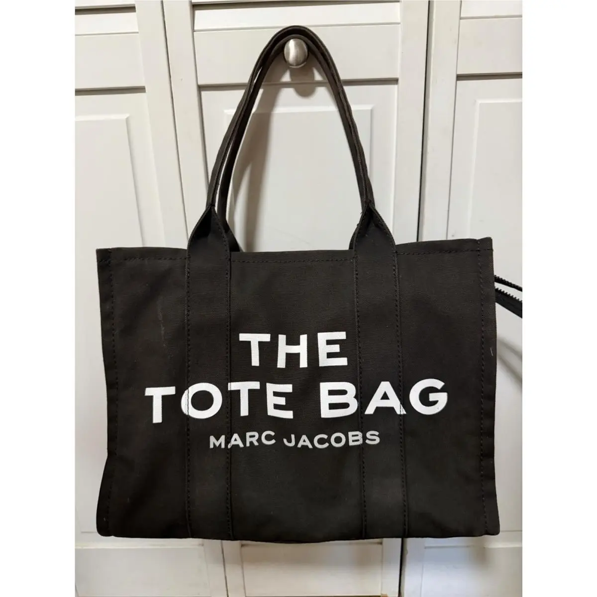 The Tote Bag  Large Distressed Black Bag by Marc Jacobs