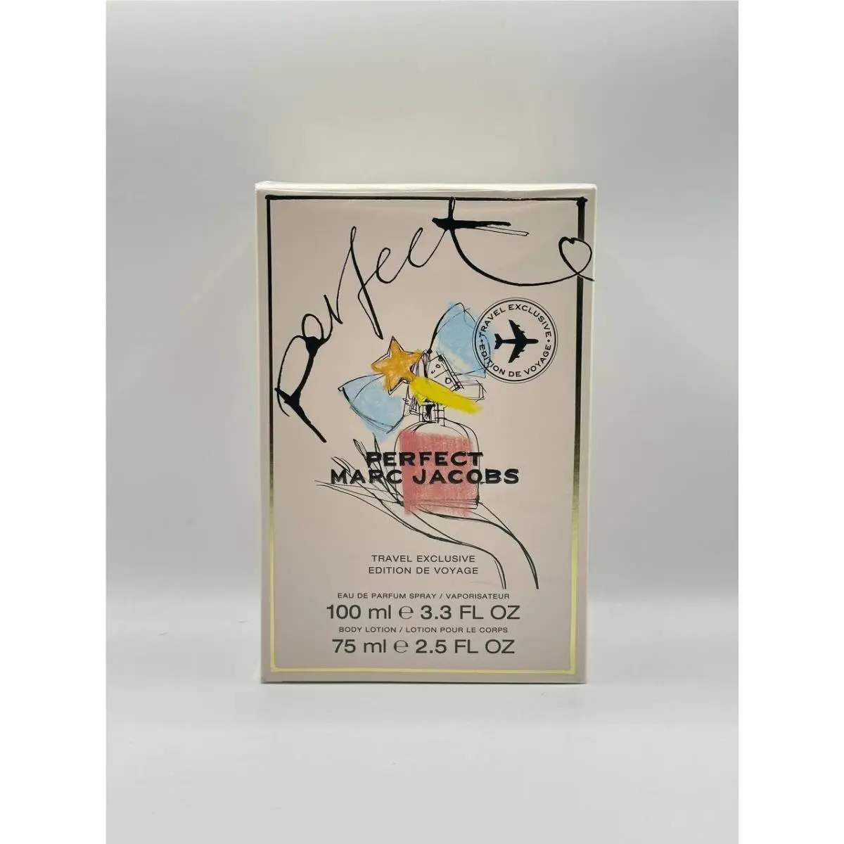 Marc Jacobs Perfect Eau de Parfum Spray 100ml/3.3 oz 75ml 2.5 oz Body Lotion
