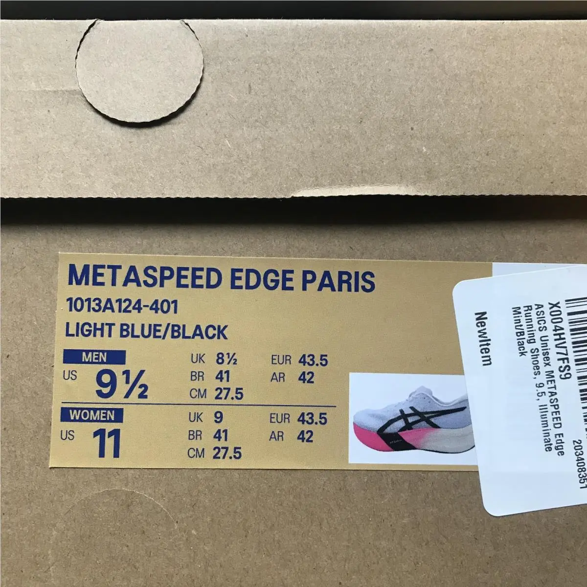 Asics shoes - ASICS Metaspeed Edge - Metaspeed Edge - 1013A124-401 - Blue, Manufacturer: Light Blue/Black 0