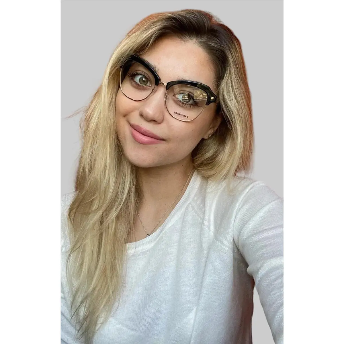 DSQUARED2 Oversized Black/gold Women`s Eyeglasses Frame