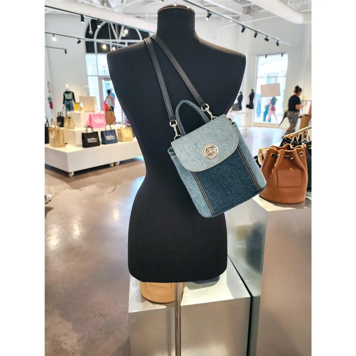 Denim Mini Backpack Crossbody Messenger by Marc Jacobs