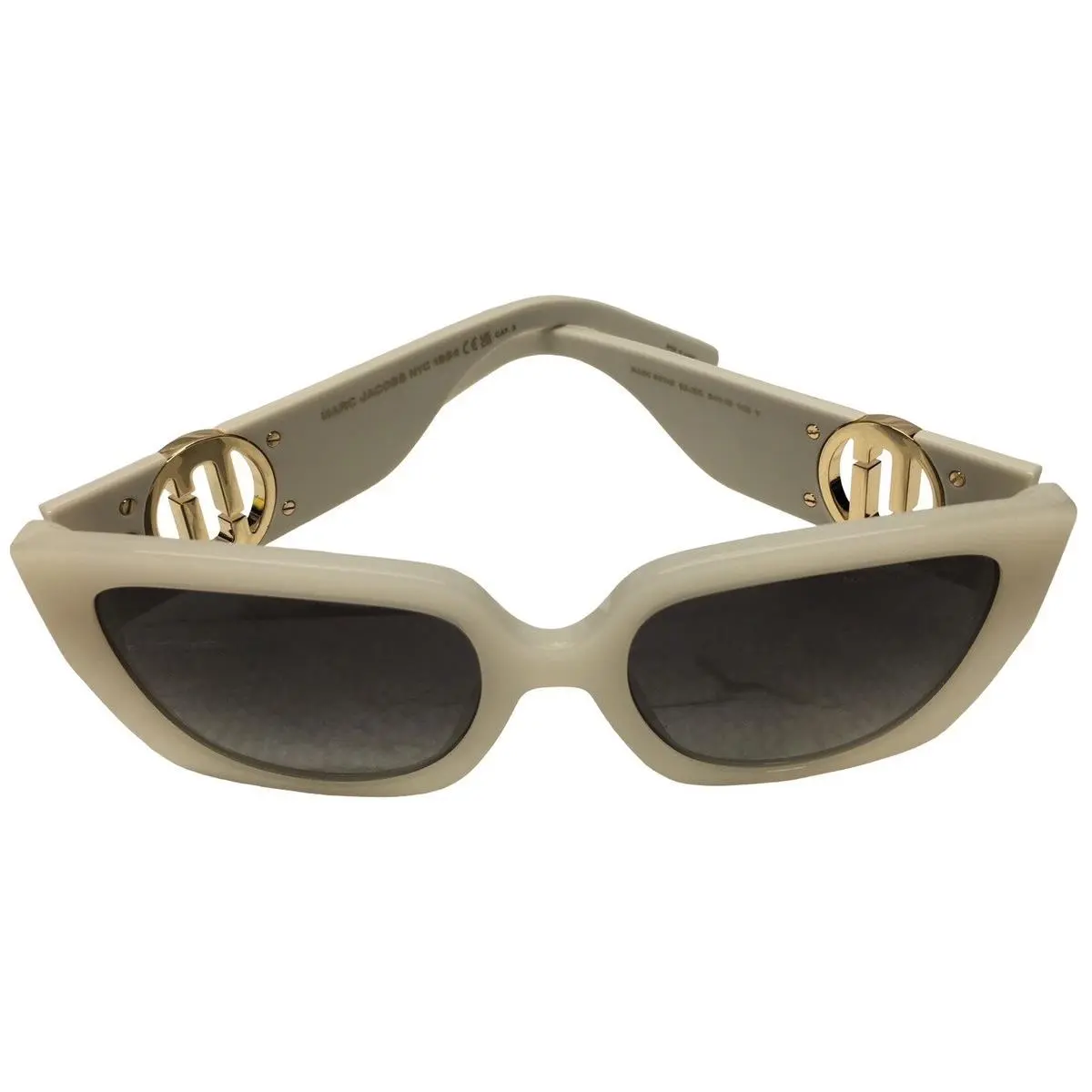 ivory/dark Gray Gradient 54-19-145 Sunglasses with Case EPJ034120 by Marc Jacobs
