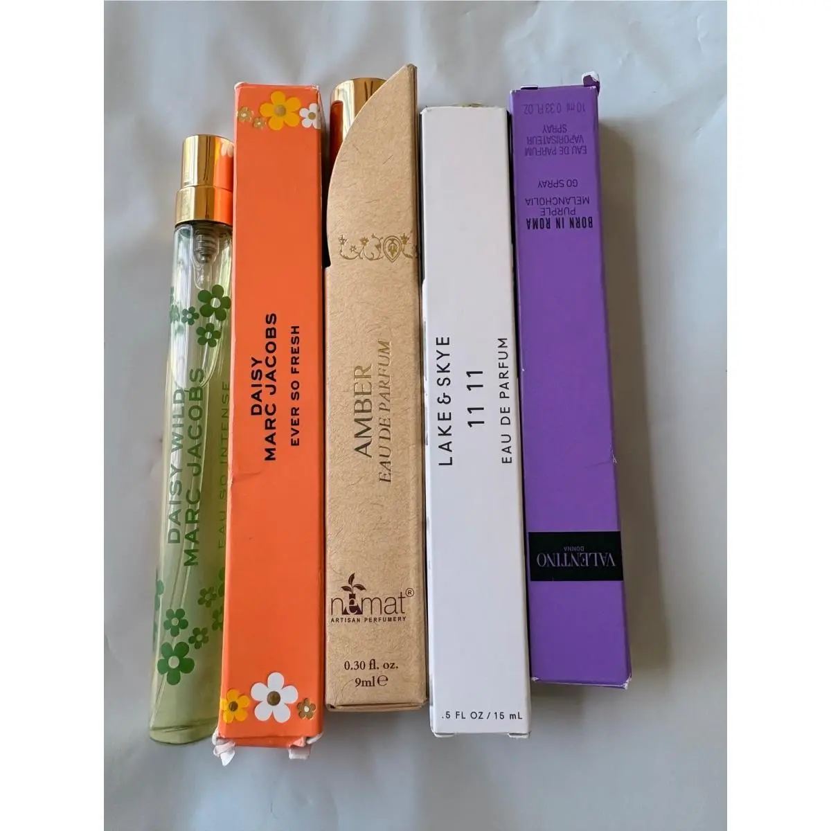 Marc Jacobs Valentino Lake Skye Nemat Fragrance Travel Spray Roller Lot 5pc