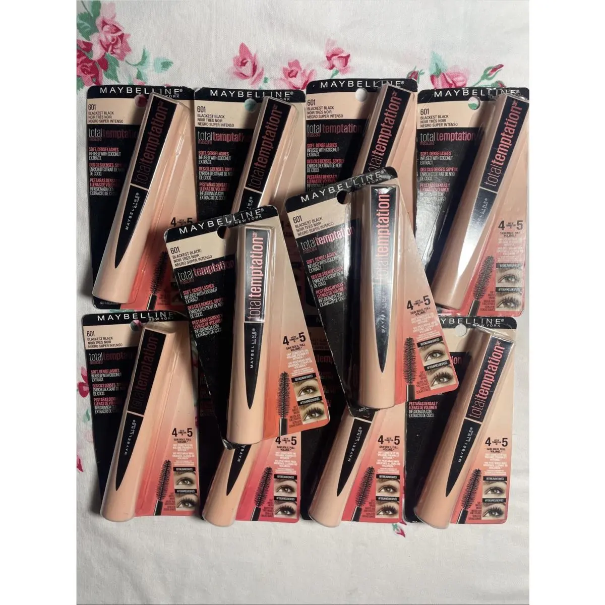 10  Total Temptation Mascara 601 Blackest Black Retired by Maybelline