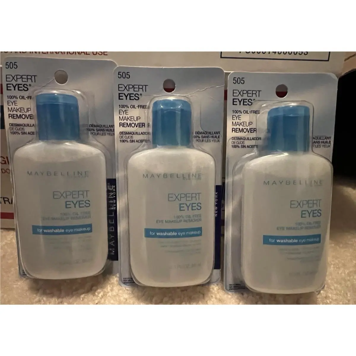 3x Maybelline Expert Eyes Oil Free Eye Makeup Remover 505