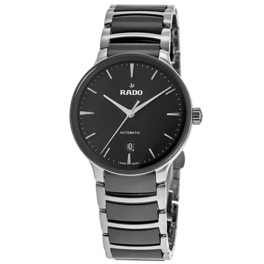Centrix Automatic Black Dial Ceramic Men`s Watch R30018152 by Rado