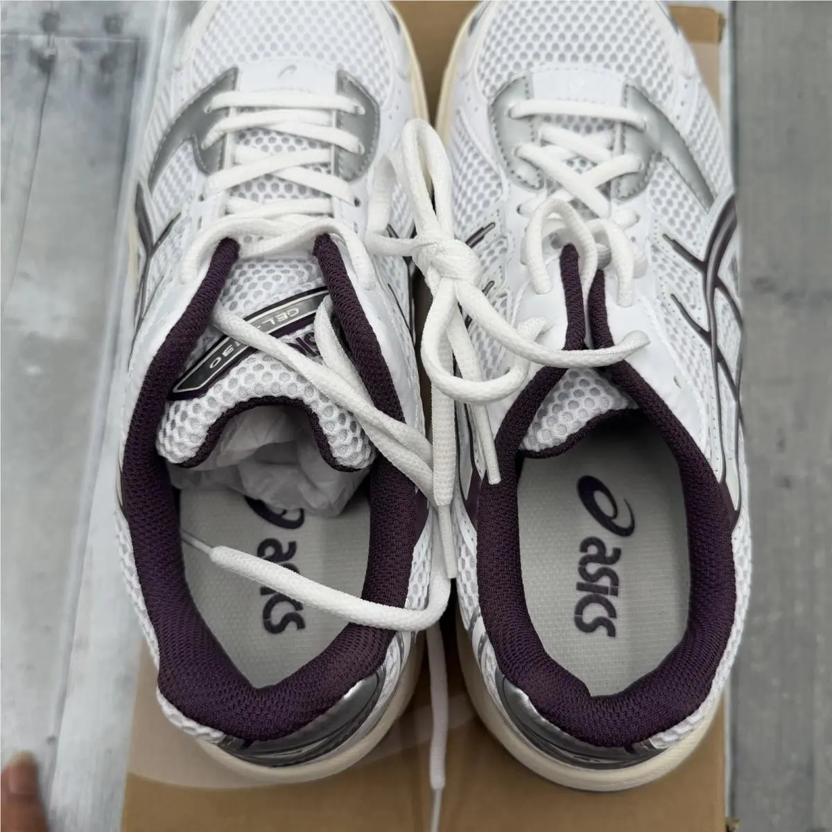 Asics shoes - ASICS GEL-Run - 1202A518 - White / Purple / Silver 3