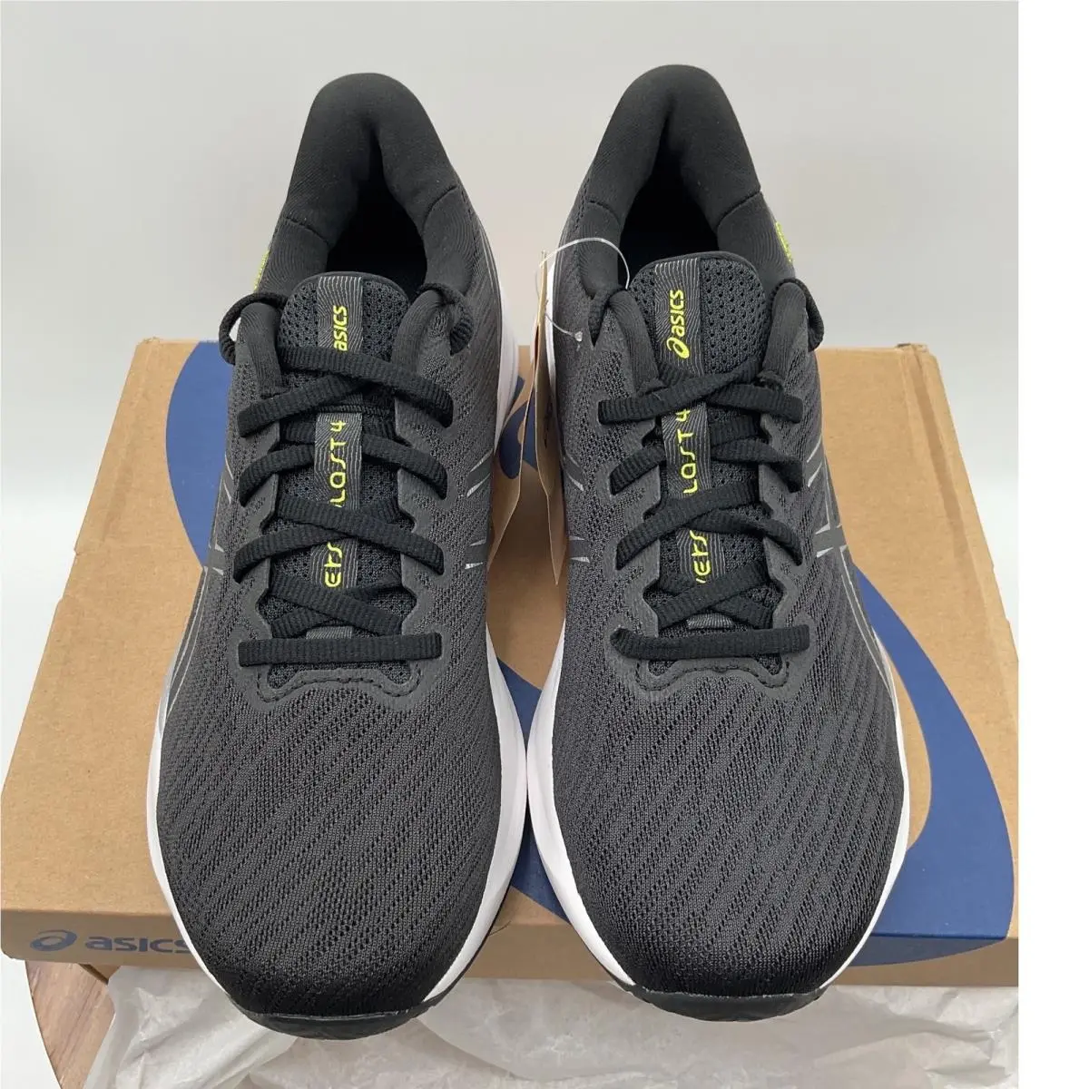 Asics Dynablast 4 Womens Running Shoes Black Pure Silver 1012B451-001 Box