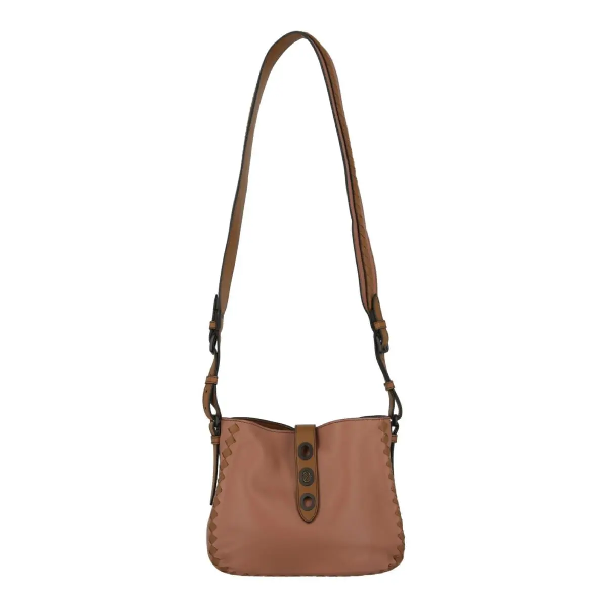 Bottega Veneta Womens Two-tone Leather Shoulder Bag