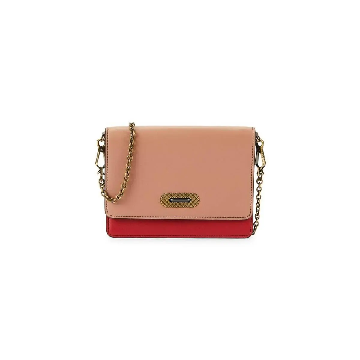 Bottega Veneta Wallet on a Chain Bag Purse Color Blocked Leather