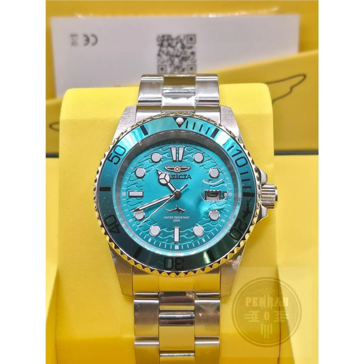 Pro Diver Isobar 50822 Men`s 42mm Light Blue Steel Quartz Watch by Invicta