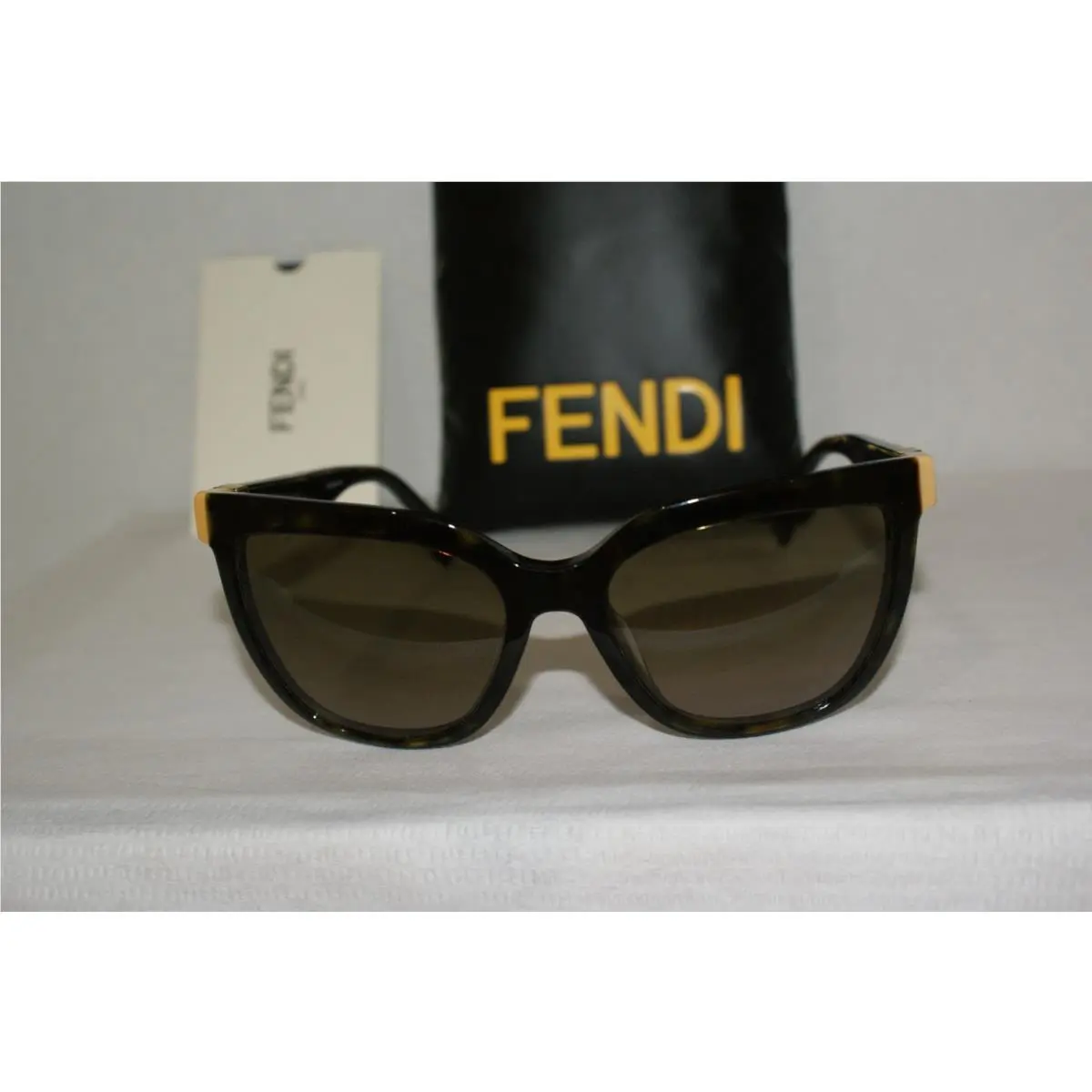 Sunglasses 0218/S Havana/black/yellow Trd 54-18 W Origi Case by Fendi