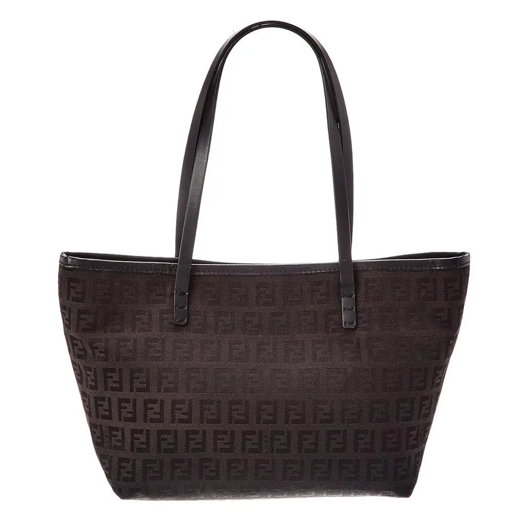 Black Canvas Handbag Pre-loved Women`s by Fendi