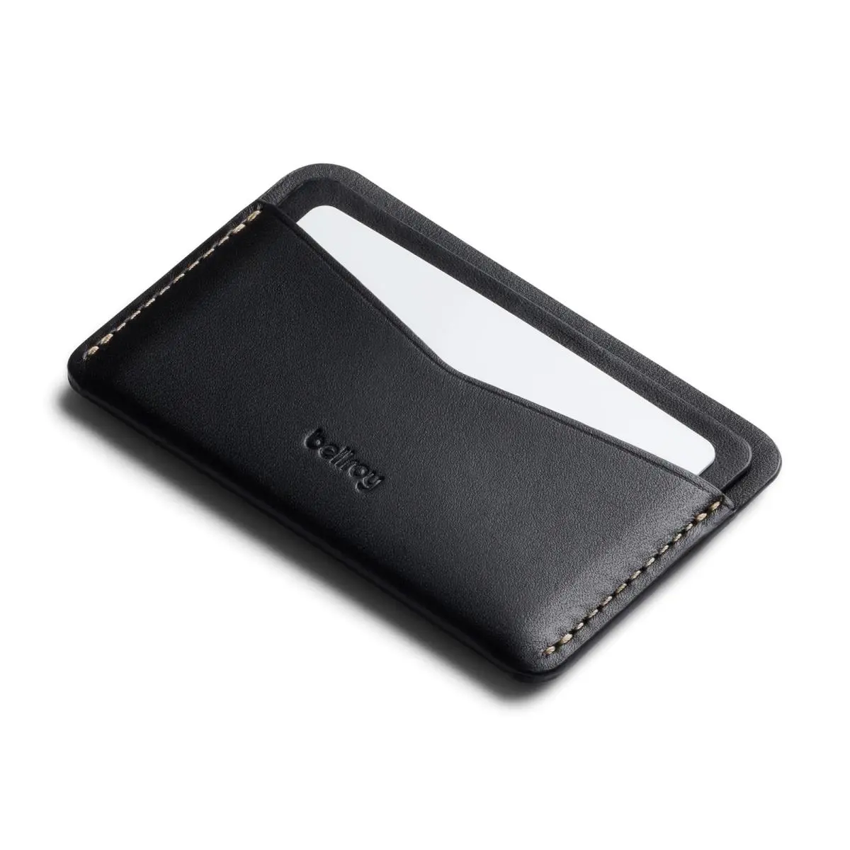 Bellroy Card Slip Minimalist Leather with Space For up to 4 Cards - Black