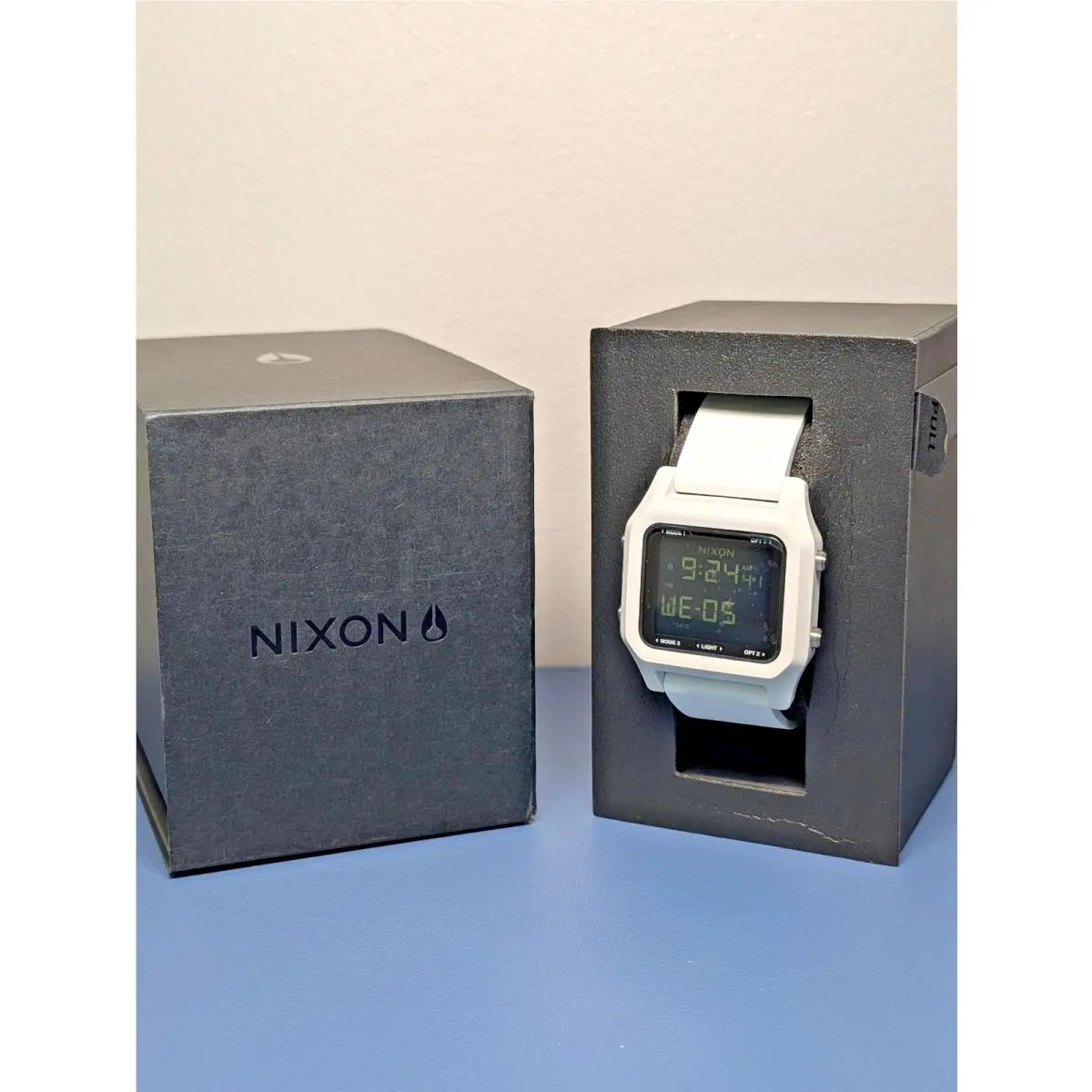 Nixon Staple A1309 - White Mens Digital Sports Watch 38mm Silicone Band