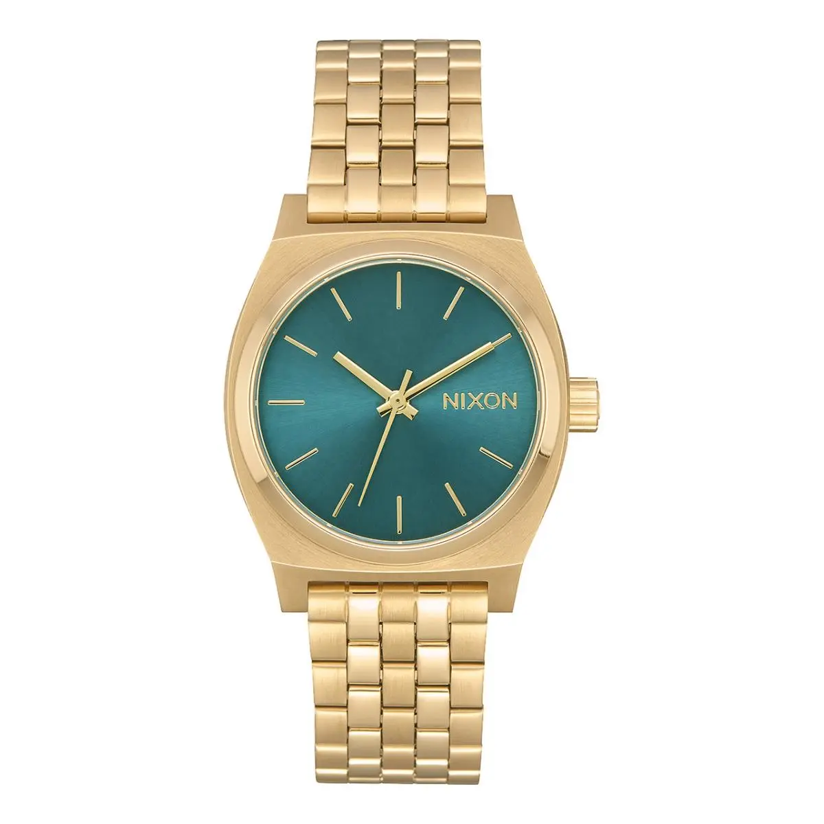 Time Teller A1130 Gold/turquoise 100m Water Resistant Men`s Analog by Nixon