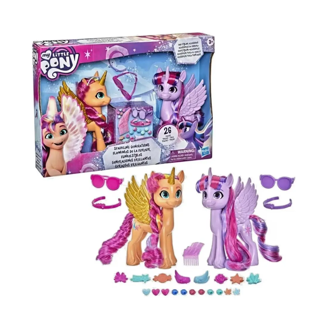 My Little Pony Generation Sparkling Generation 6 Sunny Twilight Figure Set