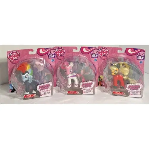3 Set of Target Exclusivehasbro My Little Pony Power Ponies Damaged Packaging