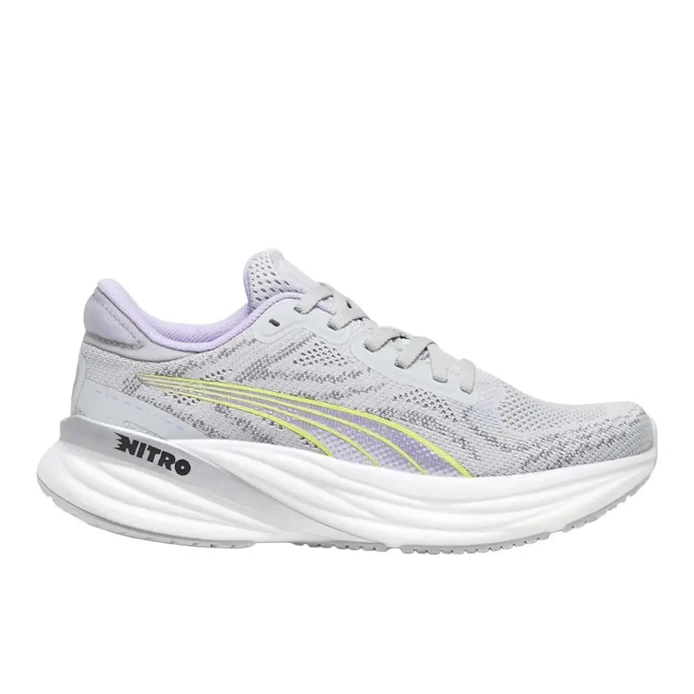 Puma Magnify Nitro 2 Running Womens Grey Sneakers Athletic Shoes 37754005