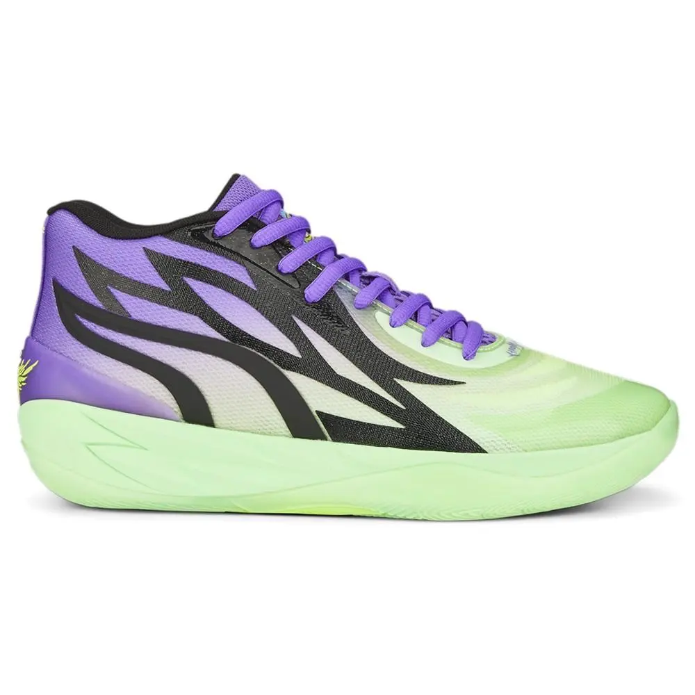 Puma Mb.01 X Rick and Morty Basketball Mens Green Sneakers Athletic Shoes 37741